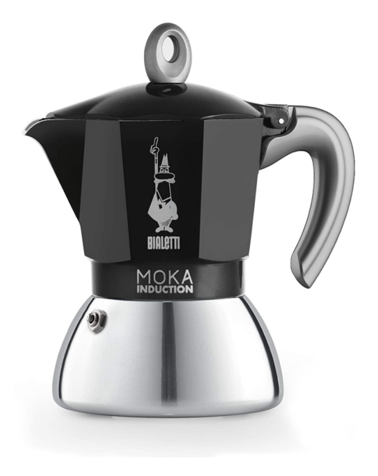 Bialetti Moka Inducción 4 Tazas Negra