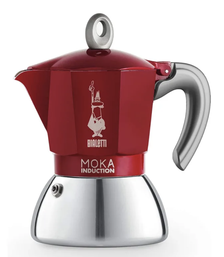 Bialetti Moka Inducción 4 Tazas Roja