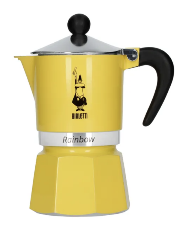 Bialetti Rainbow 3 Tazas Amarilla