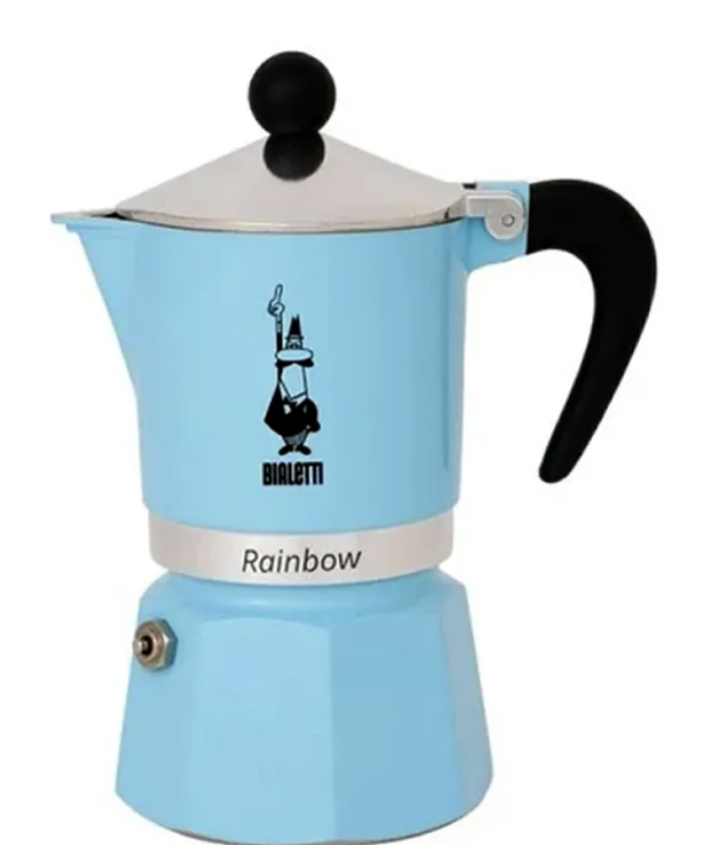 Bialetti Rainbow 3 Tazas Azul Pastel