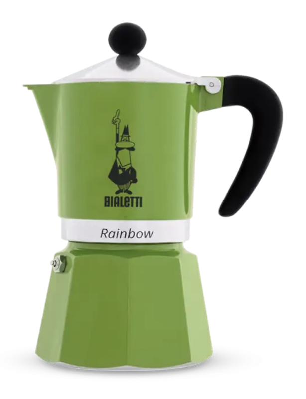 Bialetti Rainbow 3 Tazas Verde